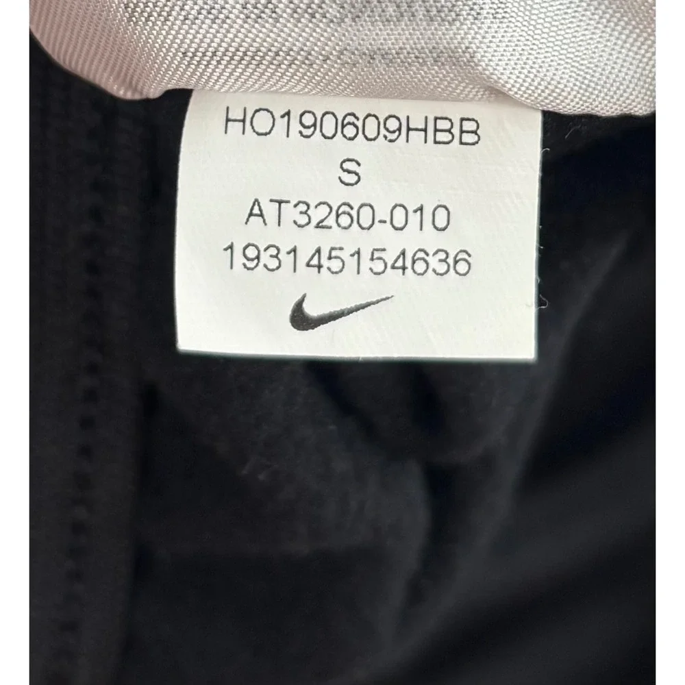 Nike Dri-Fit Pants Men's S Black Swoosh Tapered Training AT3260-010